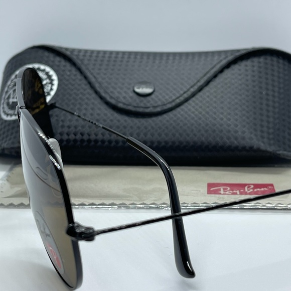 New Rayban Aviator Polarized 3025 Black/Bro… - Picture 3 of 7